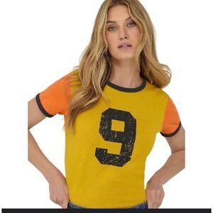 WRANGLER® X LAINEY WILSON Number 9 Ringer T-Shirt Size XS